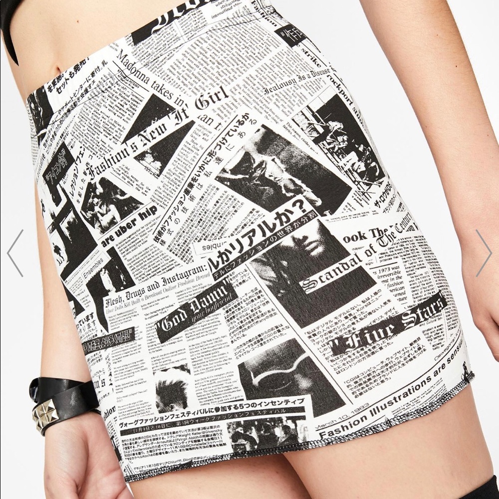 Current Mood Headline Honey Skirt